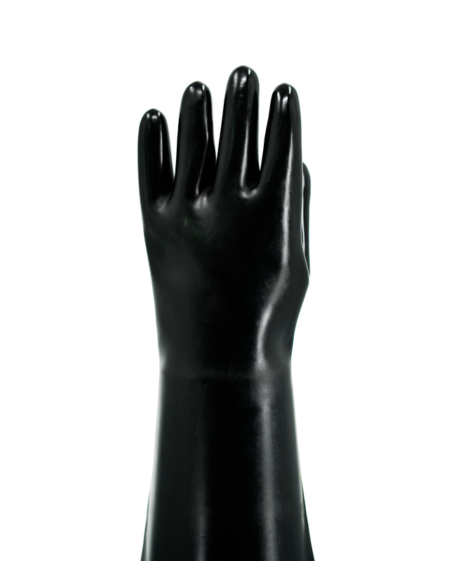 26" Black Rubber Blast Glove