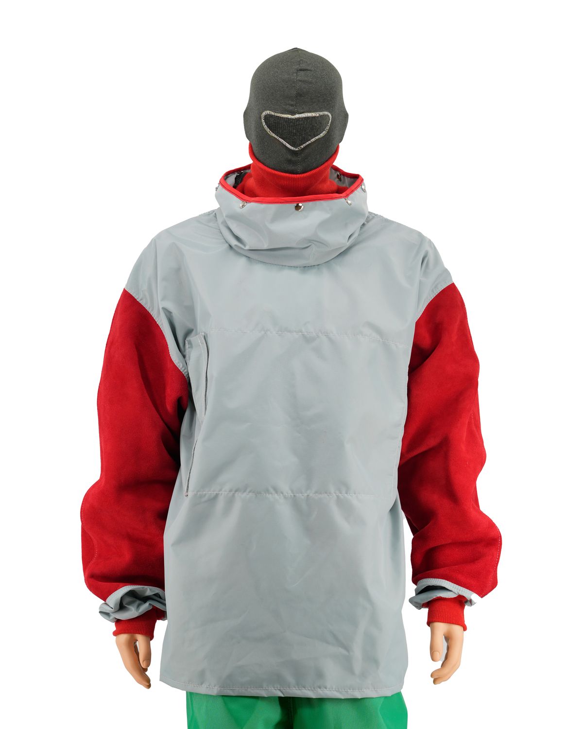 Nova Hibernia Nylon Blast Cape with Pocket and Leather Sleeves