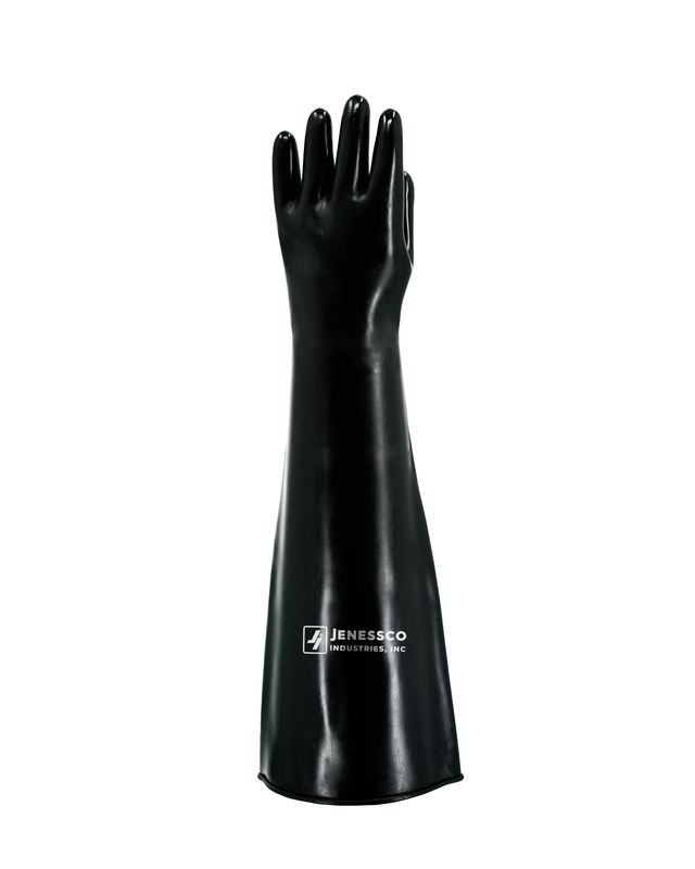 26" Black Rubber Blast Glove