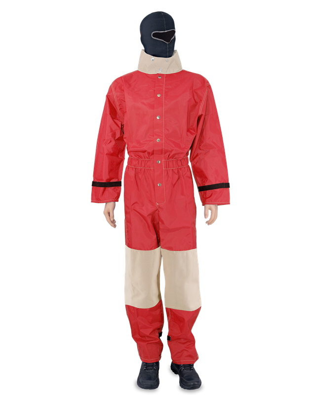 Red Nylon Blast Suit