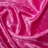 Crushed Velvet Cerise Pink