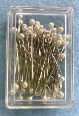 Box of Pins Pearl Heads