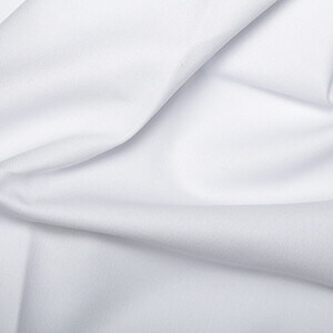Drill Polycotton Plain White
