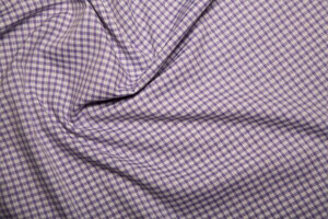 Gingham Polycotton 1/8” Lilac