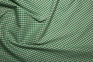 Gingham Polycotton 1/8” Emerald Green