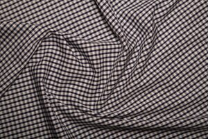 Gingham Polycotton 1/8” Navy