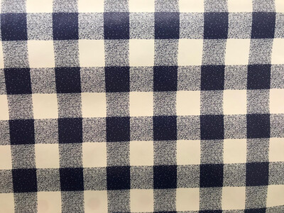 Royal Blue Check Table Cover