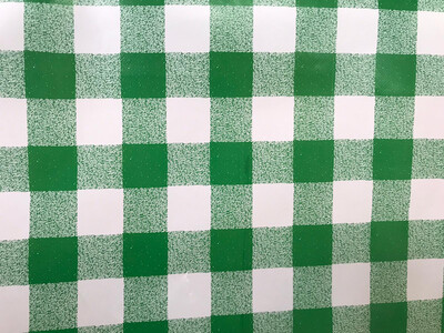 Green Check Table Cover