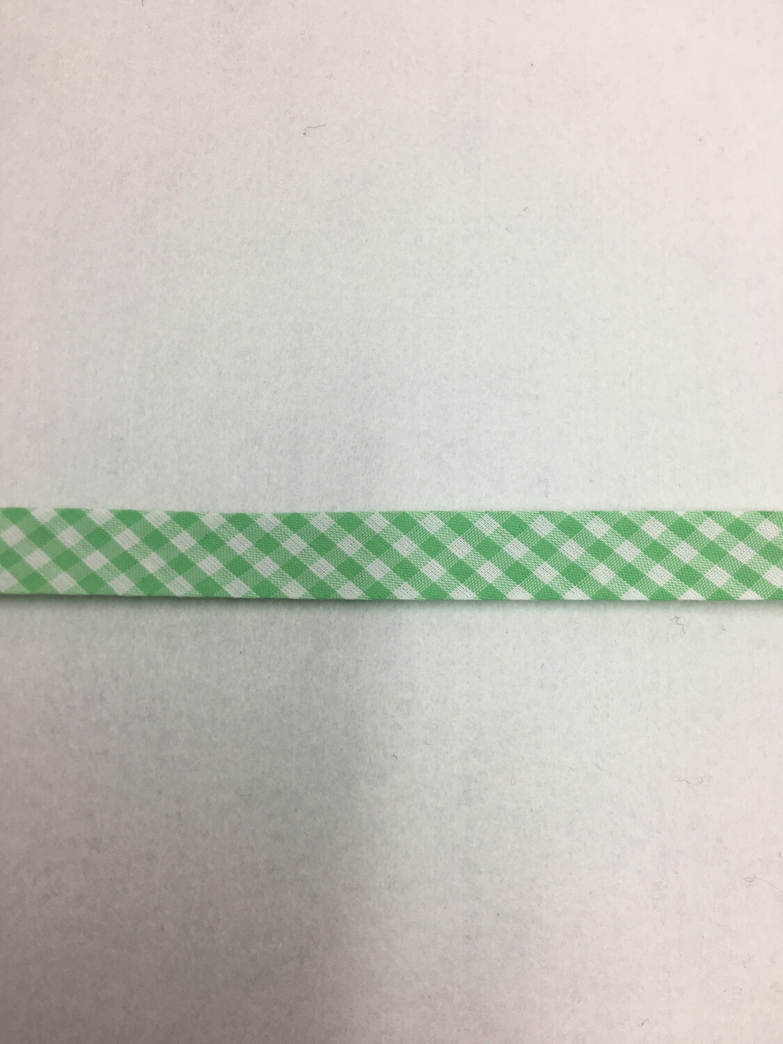 Gingham Bias Binding Tapes, Colour: Mint green
