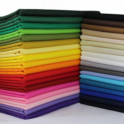 Fat quarter bundle 6PC 100% Cotton Plain