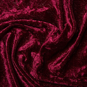 Crushed Velvet Burgundy 