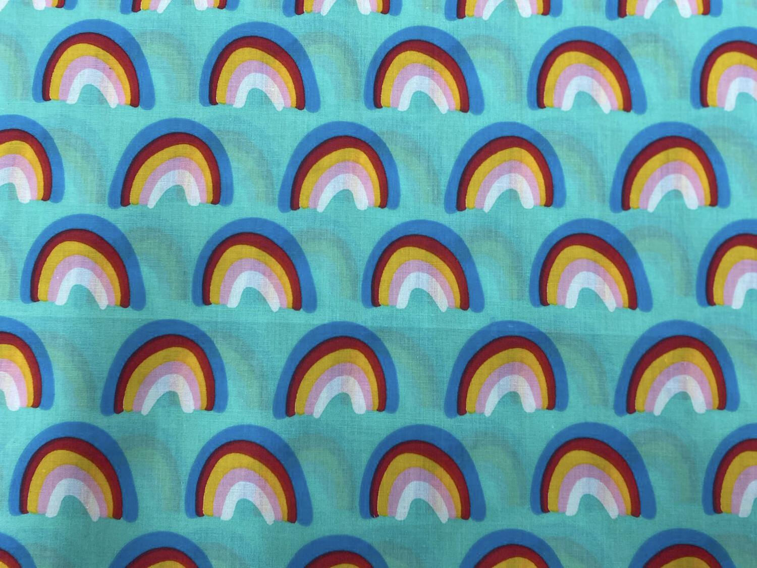 Rainbow Cartoon Turquoise 