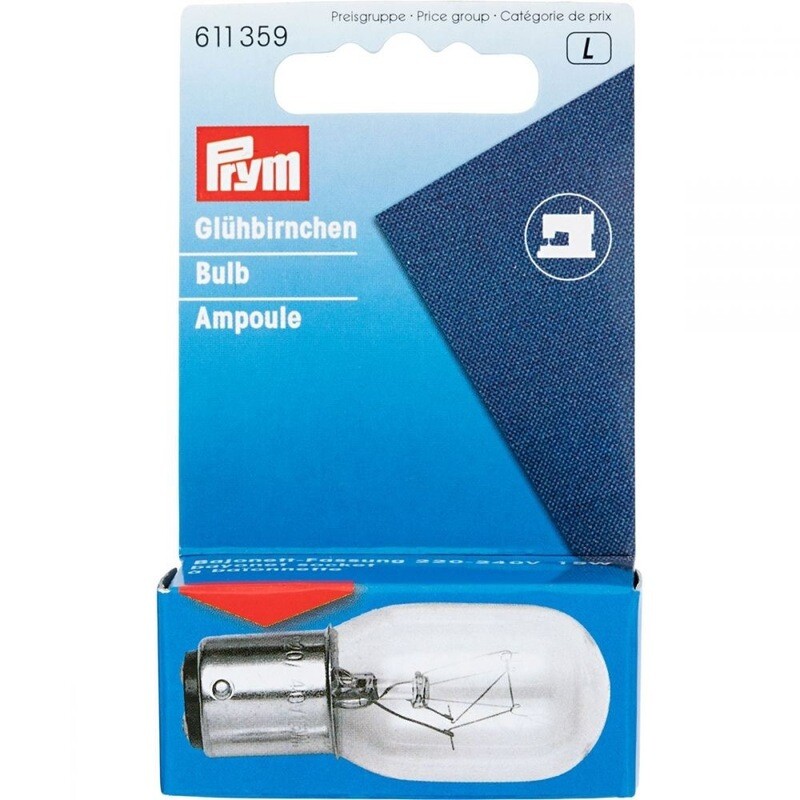 Prym Bulb For Sewing Machine 15W Bayonet