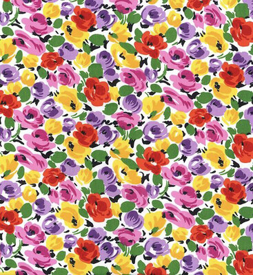 Painted Flowers White