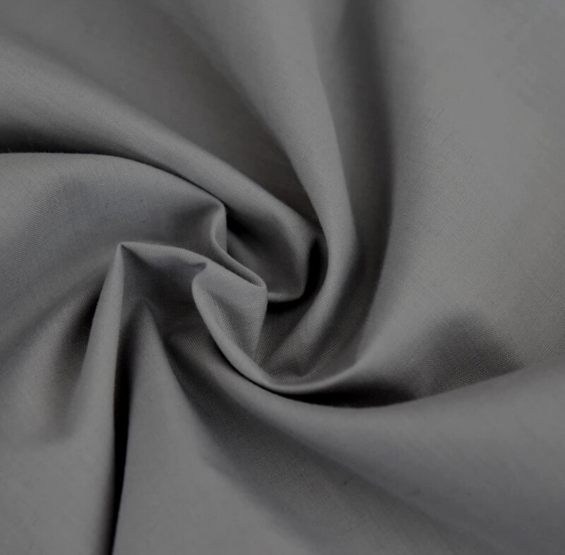 Dark Grey Polycotton Plain