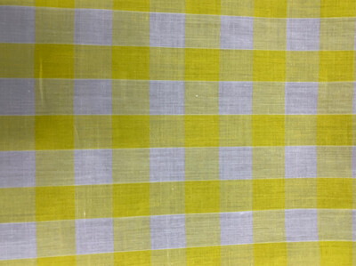  1” Gingham Yellow