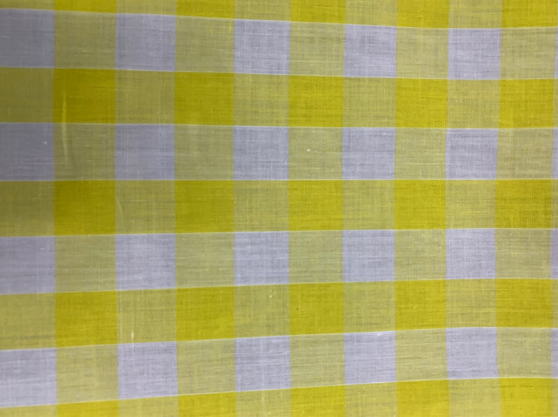  1” Gingham Yellow