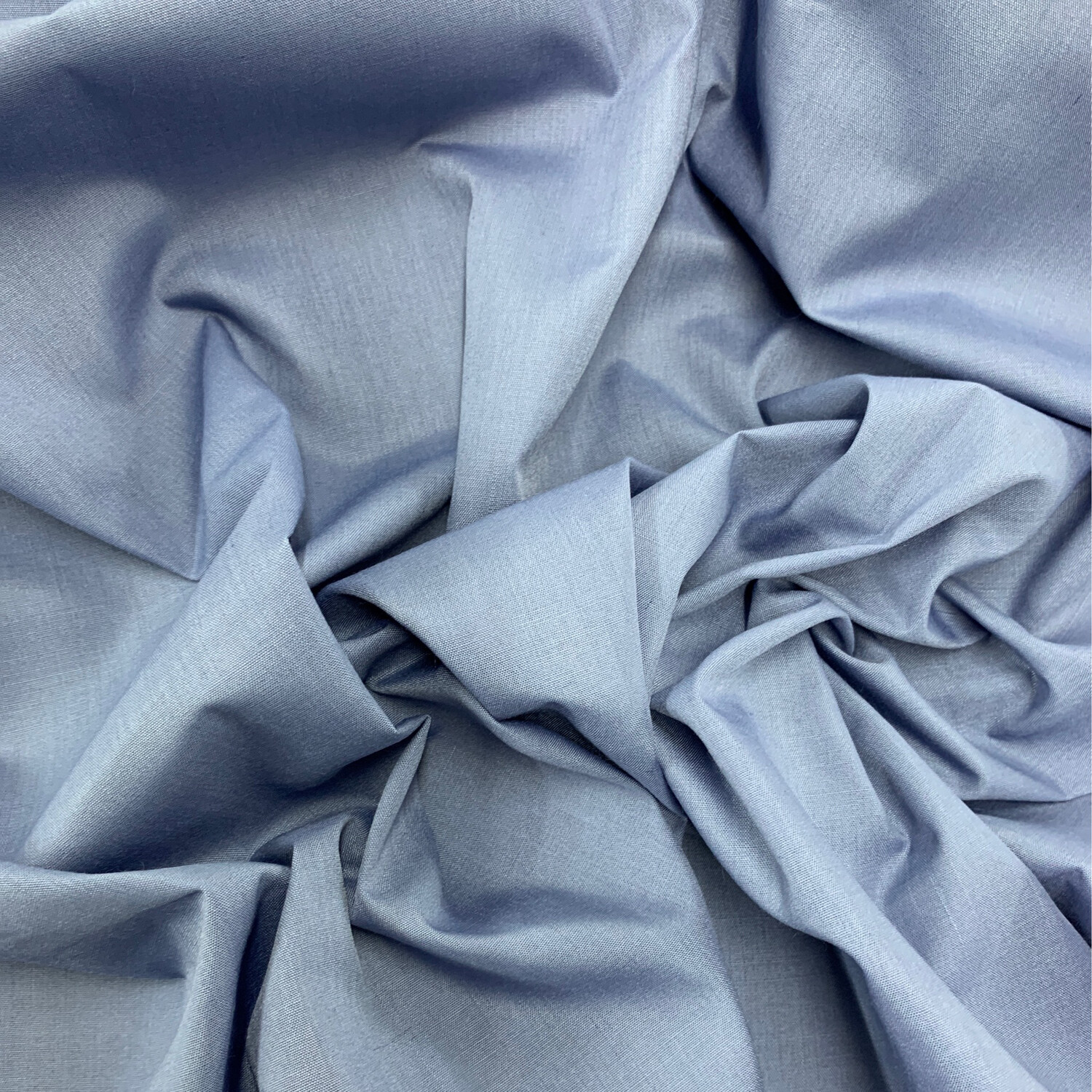 Denim Blue Polycotton Plain