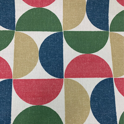 Geometric Gold/indigo/green/red