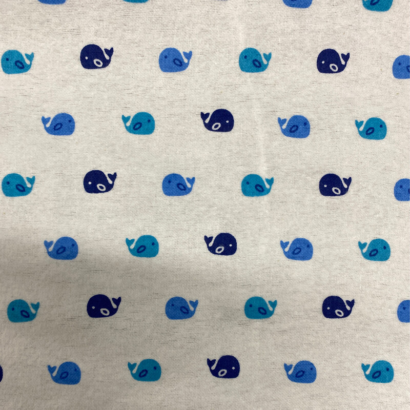 Cotton Flannel Whale