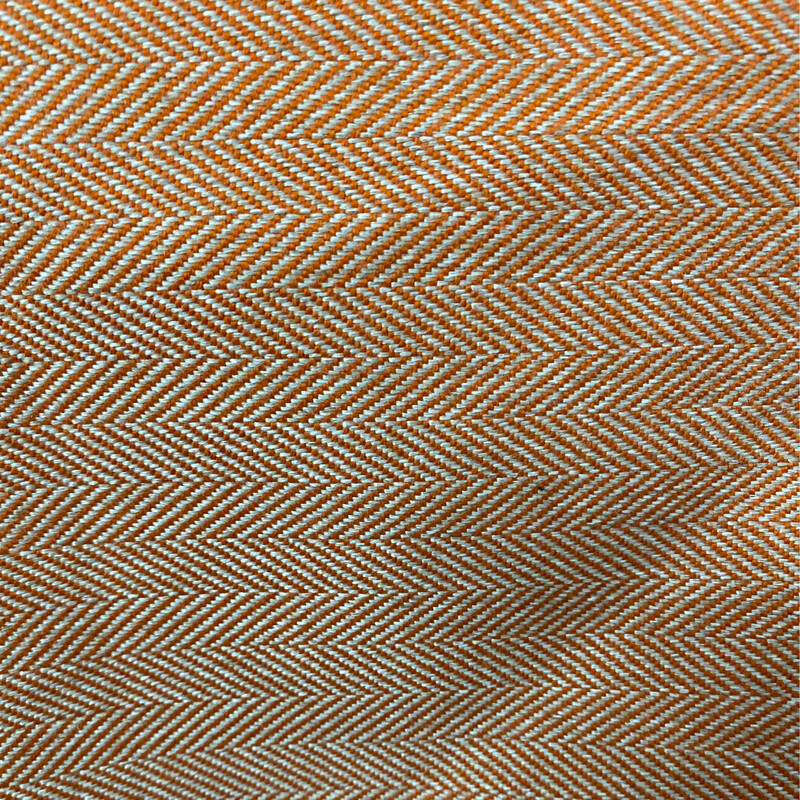 Herringbone Tweed Look Orange