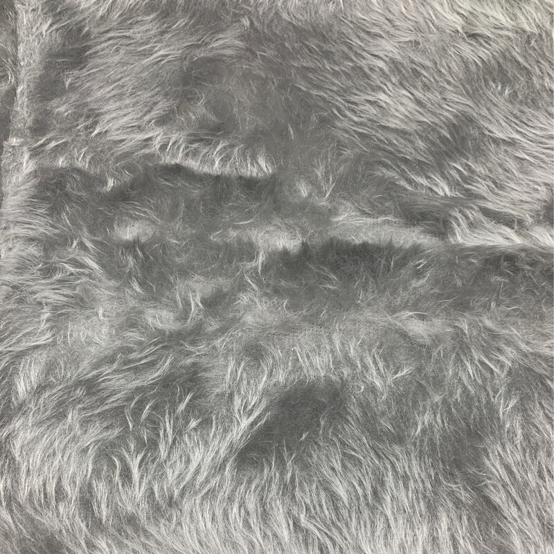 Faux Fur Silver Short Hair