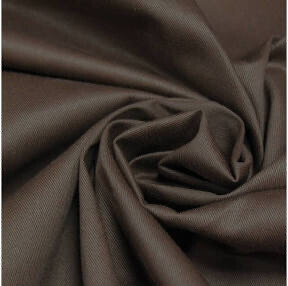 Drill PolyCotton Plain Brown