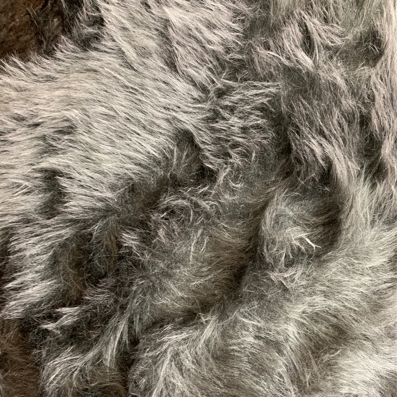 Faux Fur Dark Grey Short