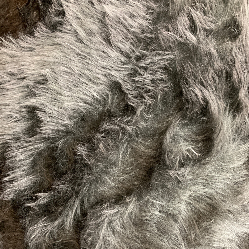 Faux Fur Dark Grey Short