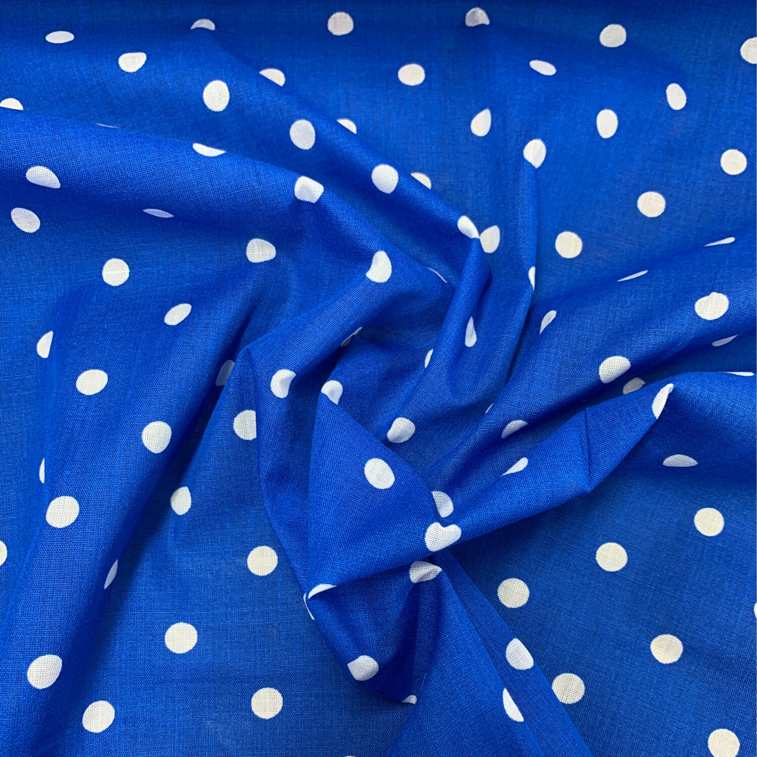 Pea Spots on Royal Blue 