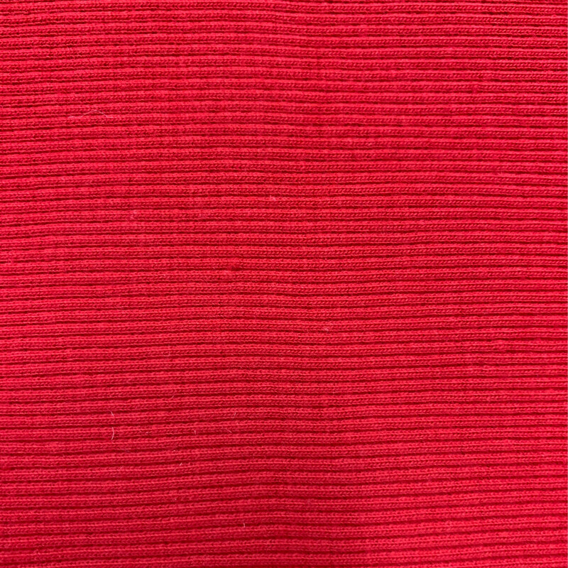 Jersey Ribbing Red Cuff