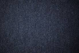 Herringbone Tweed Look Navy