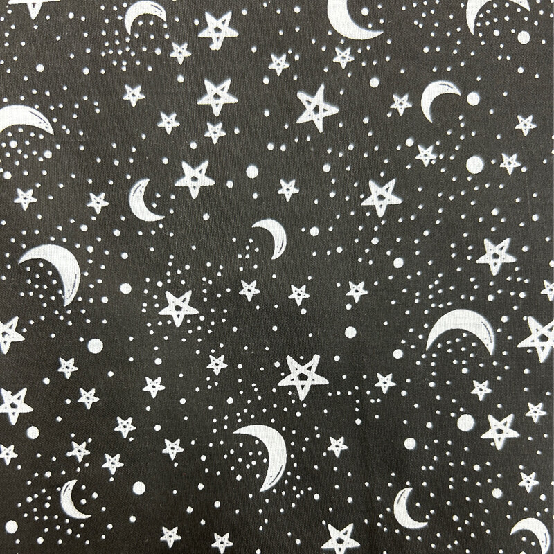 Stars And Moons Black
