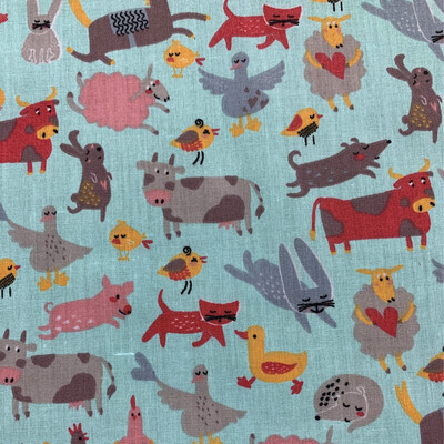 Farmyard Fun Turquoise