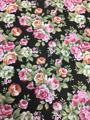 Vintage Roses Black 
