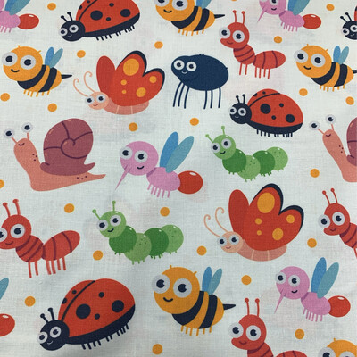 Digital Print Big Eyed Bugs