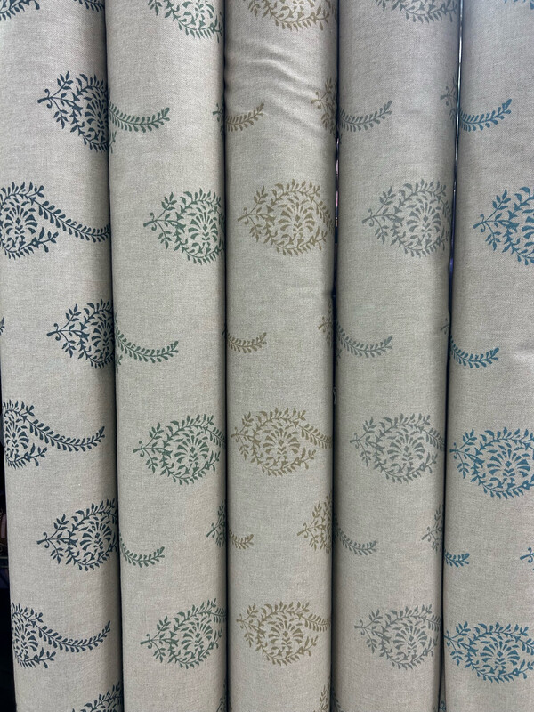 Natural Paisley Leaf Duckegg