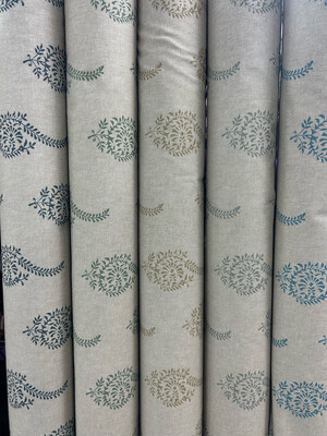 Natural Paisley Leaf Green