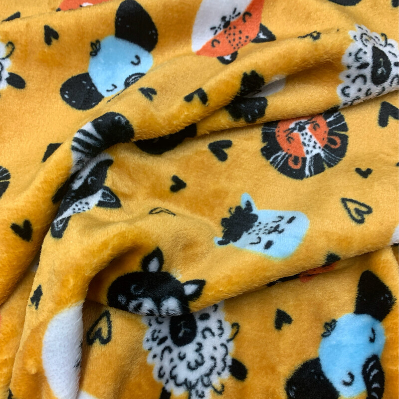 Animal Heads Gold Fleece