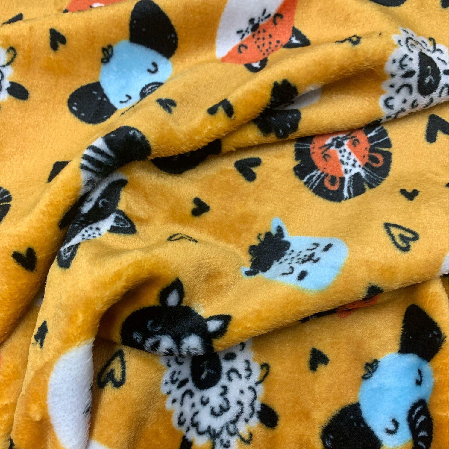 Animal Heads Gold Fleece