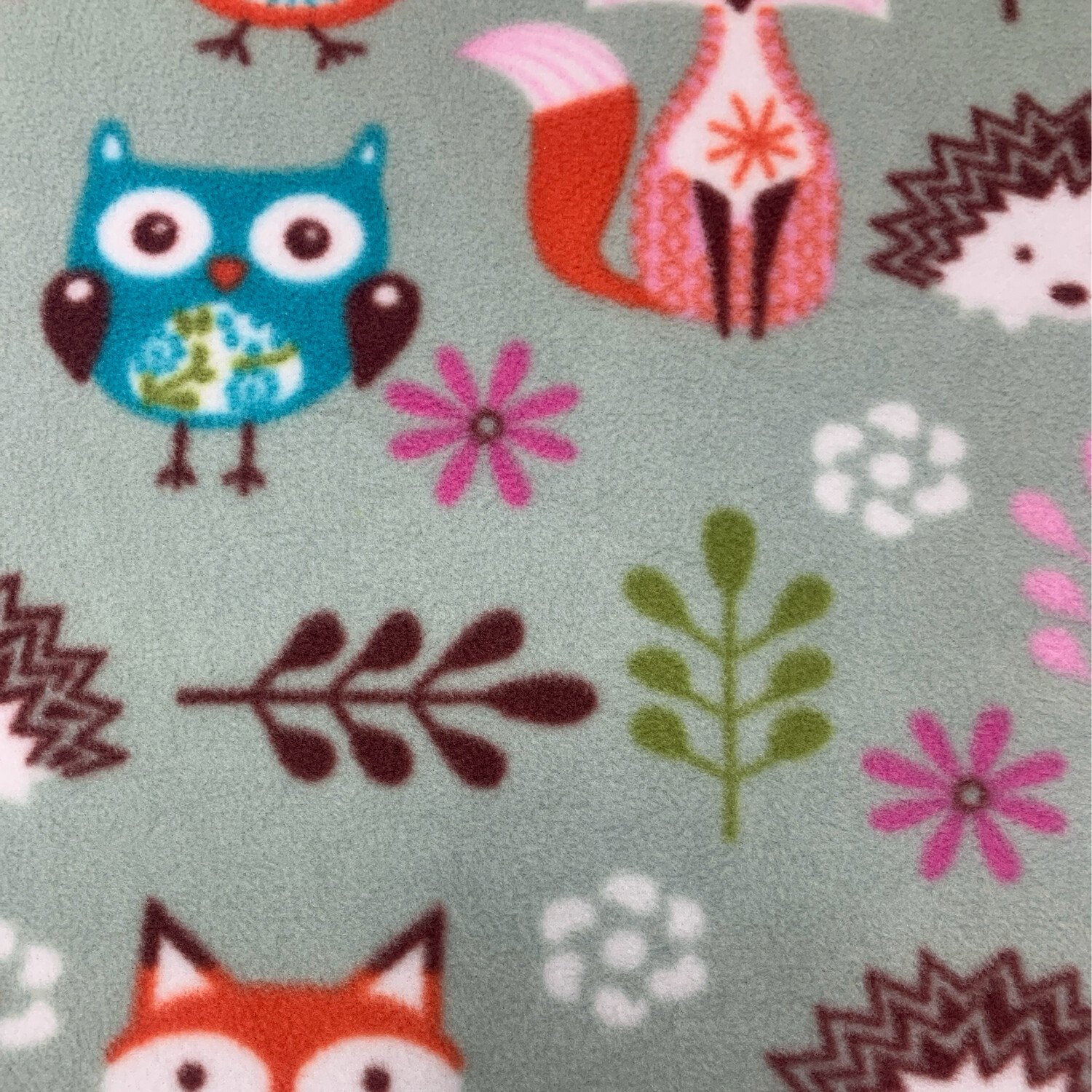 Woodland Fun Green Fleece