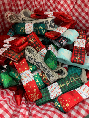 Christmas Ribbons, Trims & Braids