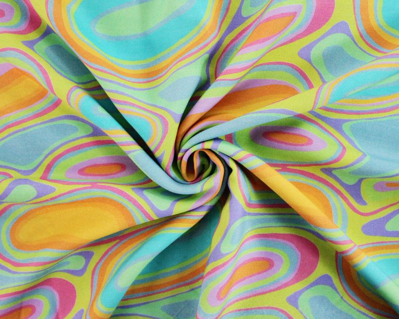 Abstract Oval Viscose
