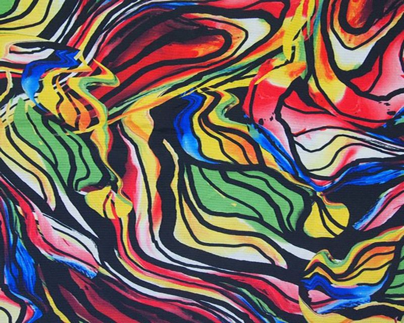 Abstract Waves Bi Stretch