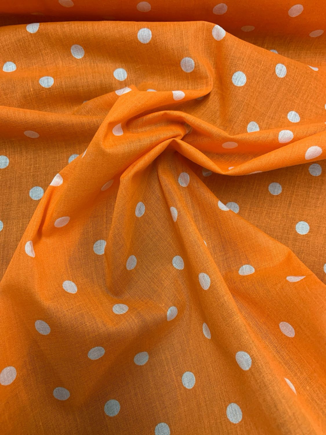 Pea Spots on Orange