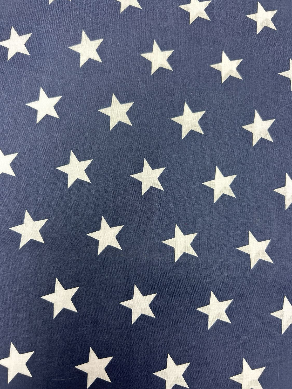 Large Stars on Navy Blue