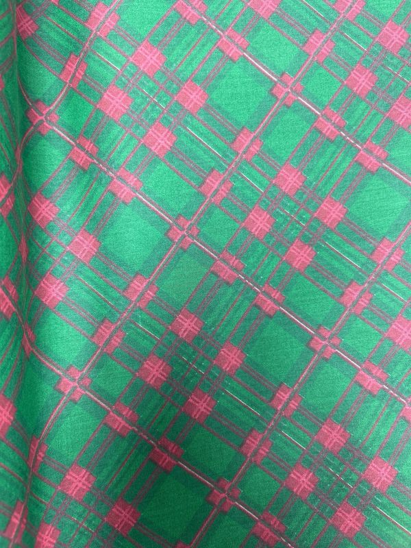 Christmas Grid Green