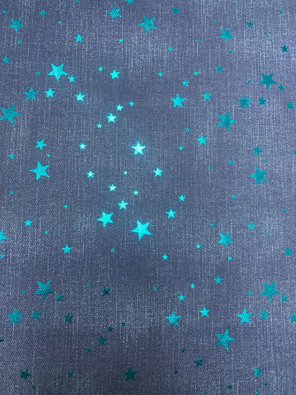 Denim Metallic Stars