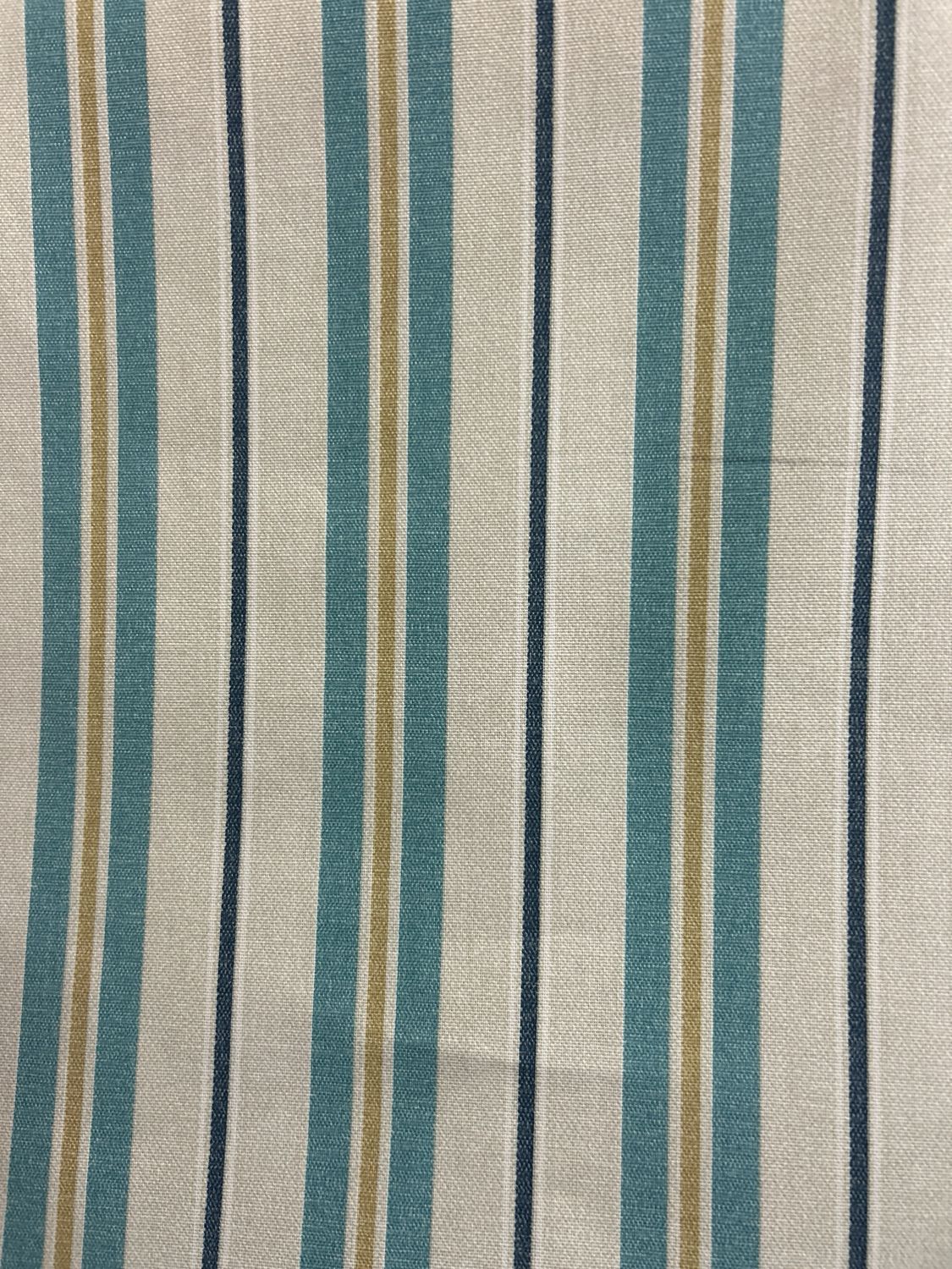 Stripe - Turquoise And Gold