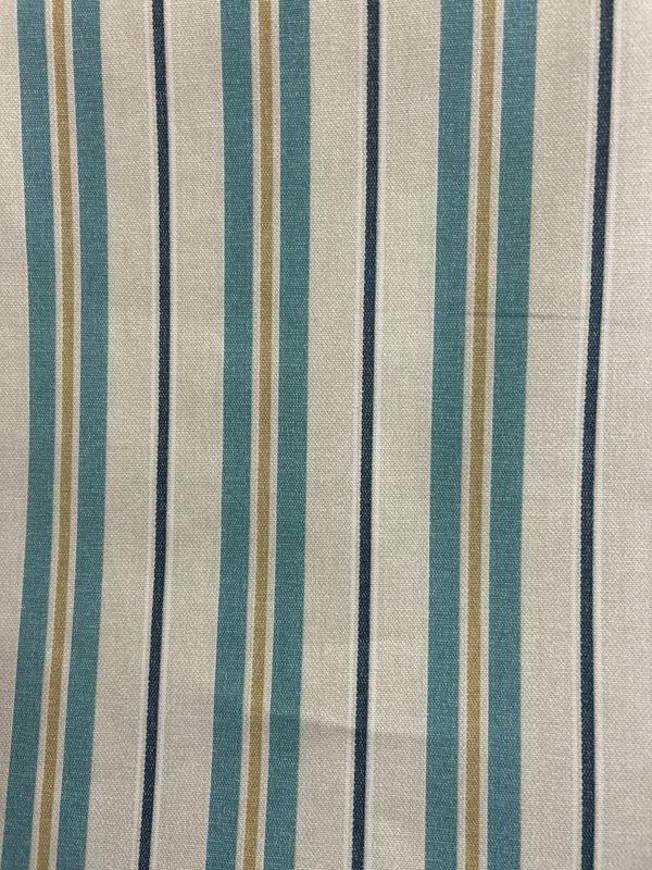 Stripe - Turquoise And Gold